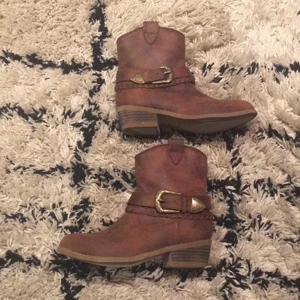 Girls Rampage Booties | Size 12 | Dark Brown